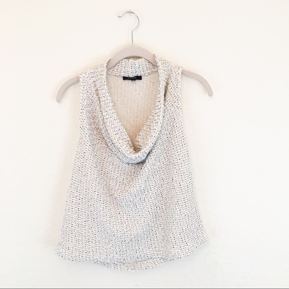 DREW Tops - DREW | Cream Oatmeal Knit Open Back Blouse